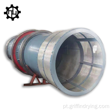 Secador de tambor giratório de fibra / serragem / areia